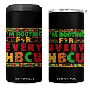 I’m Rooting for Every HBCU 4 in 1 Can Cooler Tumbler Pan African Pride College Support Statement TS02 One Size: 16 oz Black Print Your Wear