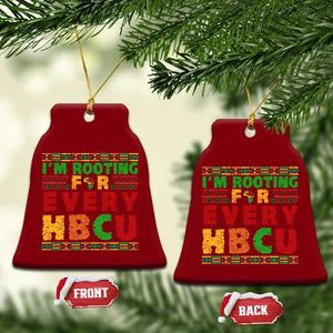 I’m Rooting for Every HBCU Ceramic Ornament Pan African Pride College Support Statement TS02 Print Your Wear