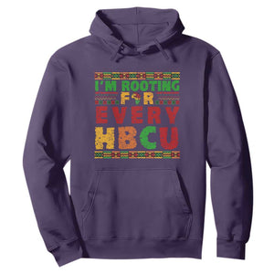 I’m Rooting for Every HBCU Hoodie Pan African Pride College Support Statement TS02 Purple Print Your Wear