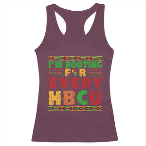 I’m Rooting for Every HBCU Racerback Tank Top Pan African Pride College Support Statement TS02 Maroon Print Your Wear
