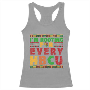 I’m Rooting for Every HBCU Racerback Tank Top Pan African Pride College Support Statement TS02 Sport Gray Print Your Wear