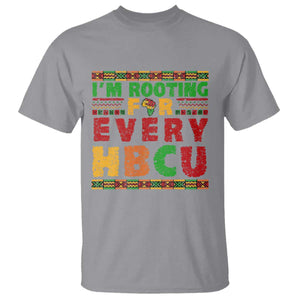 I’m Rooting for Every HBCU T Shirt Pan African Pride College Support Statement TS02 Sport Gray Print Your Wear