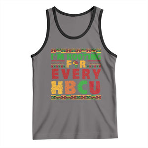 I’m Rooting for Every HBCU Tank Top Pan African Pride College Support Statement TS02 Deep Heather Black Print Your Wear