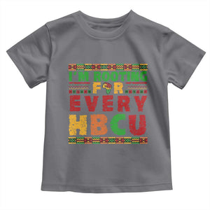 I’m Rooting for Every HBCU Toddler T Shirt Pan African Pride College Support Statement TS02 Charcoal Print Your Wear