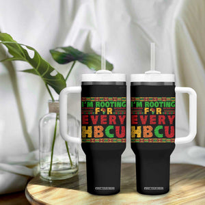 I’m Rooting for Every HBCU Tumbler With Handle Pan African Pride College Support Statement TS02 Print Your Wear