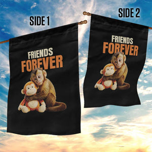 Friends Forever Viral Punch The Monkey Garden Flag Cute Baby Monkey Hugging Plush Toy Best Friend Gift TS02 Print Your Wear
