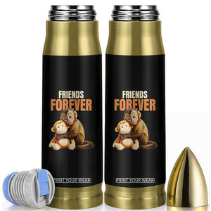 Friends Forever Viral Punch The Monkey Bullet Tumbler Cute Baby Monkey Hugging Plush Toy Best Friend Gift TS02 Black Print Your Wear