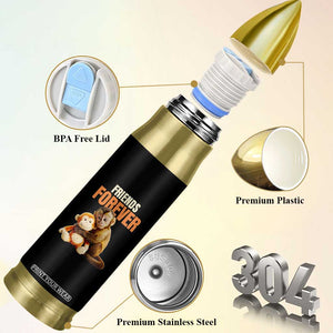 Friends Forever Viral Punch The Monkey Bullet Tumbler Cute Baby Monkey Hugging Plush Toy Best Friend Gift TS02 Print Your Wear