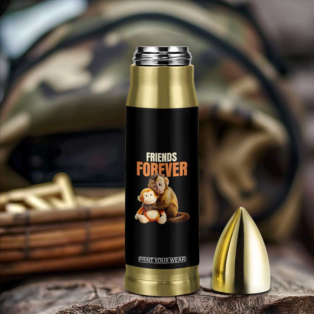 Friends Forever Viral Punch The Monkey Bullet Tumbler Cute Baby Monkey Hugging Plush Toy Best Friend Gift TS02 Print Your Wear