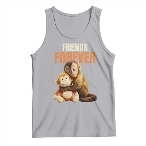Friends Forever Viral Punch The Monkey Tank Top Cute Baby Monkey Hugging Plush Toy Best Friend Gift TS02 Athletic Heather Print Your Wear