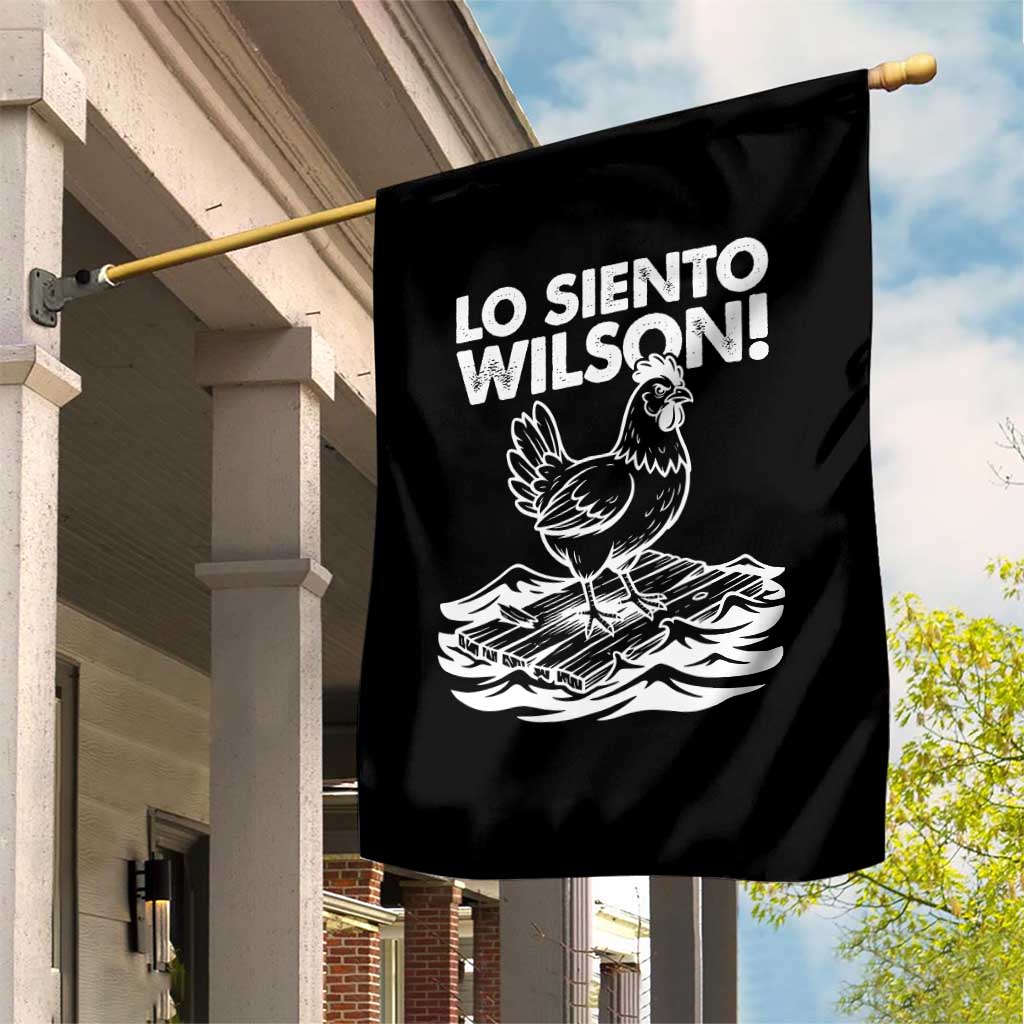 Lo Siento Wilson Funny Chicken Floating Meme Garden Flag Viral Rooster Spanish Apology Trend TS02 Print Your Wear