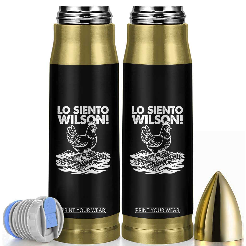 Lo Siento Wilson Funny Chicken Floating Meme Bullet Tumbler Viral Rooster Spanish Apology Trend TS02 Black Print Your Wear