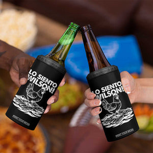 Lo Siento Wilson Funny Chicken Floating Meme 4 in 1 Can Cooler Tumbler Viral Rooster Spanish Apology Trend TS02 Print Your Wear