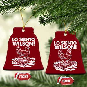 Lo Siento Wilson Funny Chicken Floating Meme Ceramic Ornament Viral Rooster Spanish Apology Trend TS02 Print Your Wear