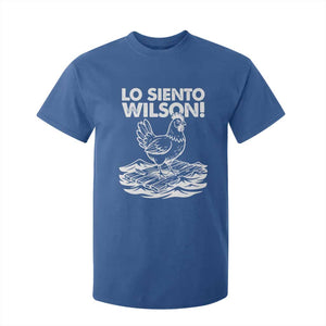 Lo Siento Wilson Funny Chicken Floating Meme T Shirt For Kid Viral Rooster Spanish Apology Trend TS02 Royal Blue Print Your Wear