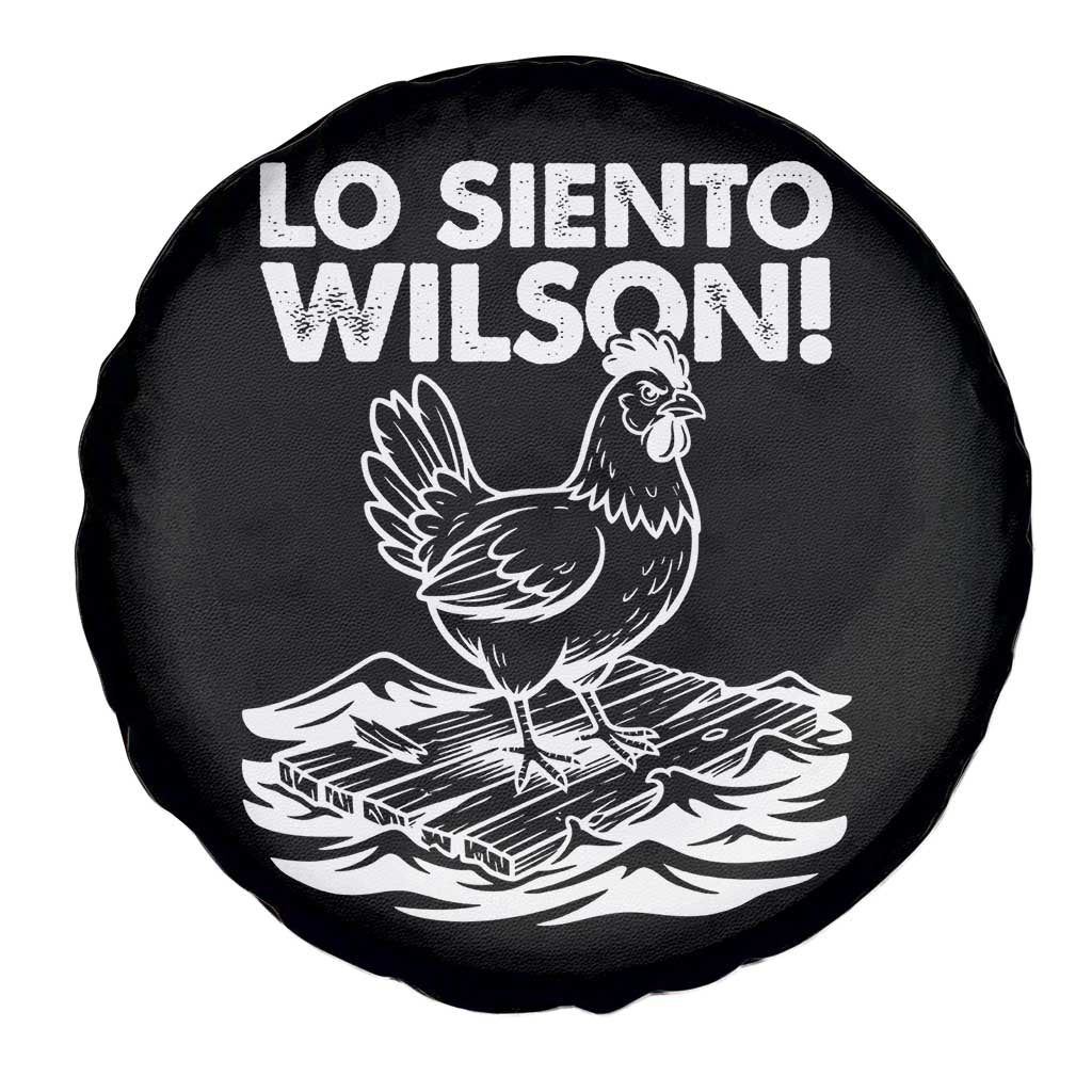 Lo Siento Wilson Funny Chicken Floating Meme Spare Tire Cover Viral Rooster Spanish Apology Trend TS02 Print Your Wear
