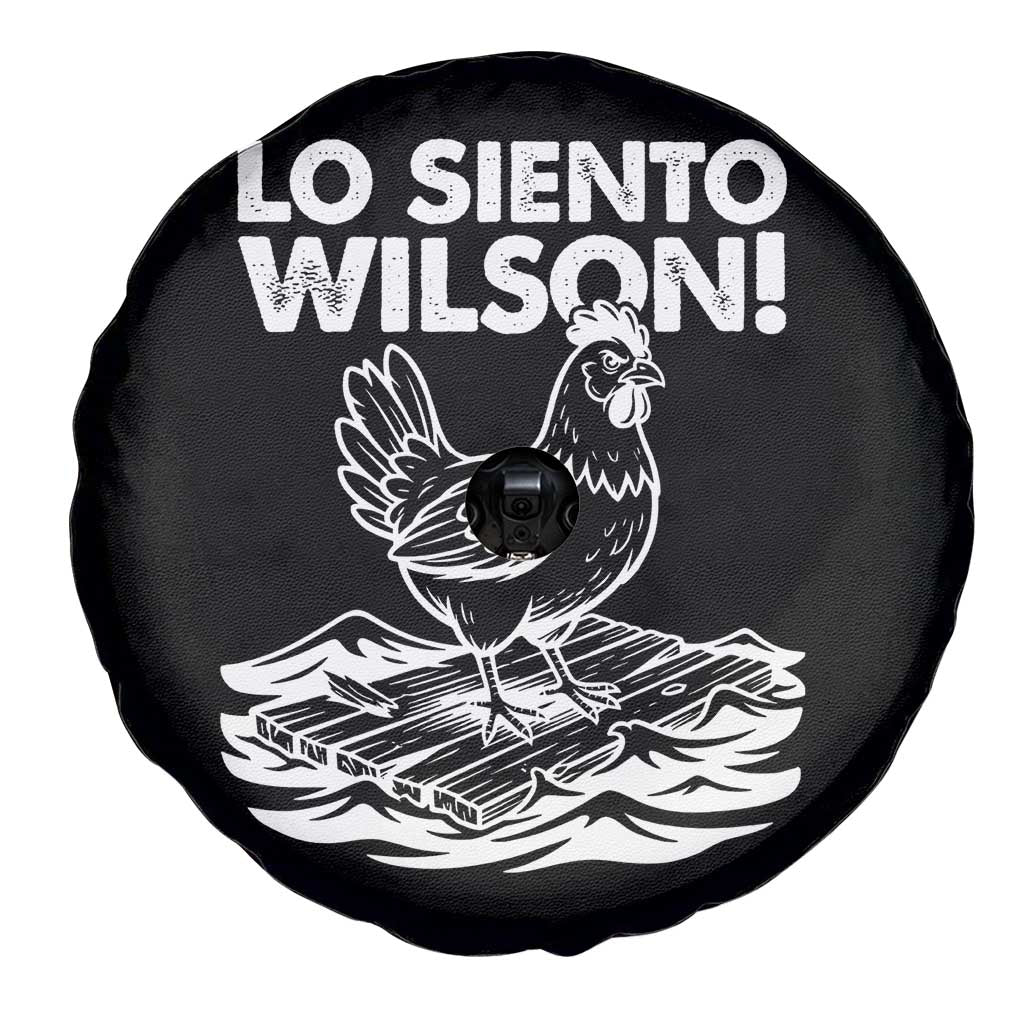 Lo Siento Wilson Funny Chicken Floating Meme Spare Tire Cover Viral Rooster Spanish Apology Trend TS02 Print Your Wear