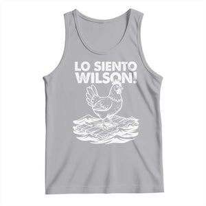 Lo Siento Wilson Funny Chicken Floating Meme Tank Top Viral Rooster Spanish Apology Trend TS02 Athletic Heather Print Your Wear