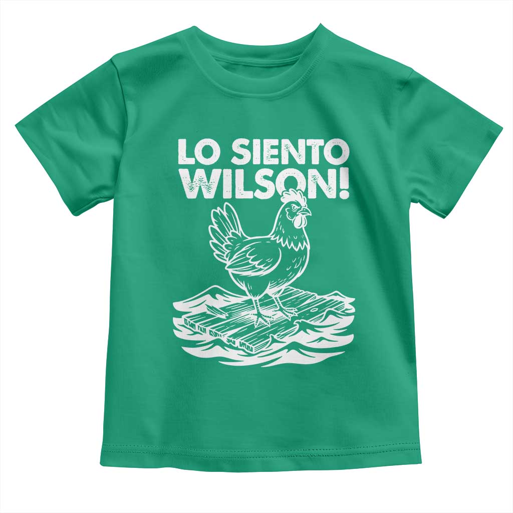 Lo Siento Wilson Funny Chicken Floating Meme Toddler T Shirt Viral Rooster Spanish Apology Trend TS02 Irish Green Print Your Wear