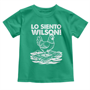 Lo Siento Wilson Funny Chicken Floating Meme Toddler T Shirt Viral Rooster Spanish Apology Trend TS02 Irish Green Print Your Wear