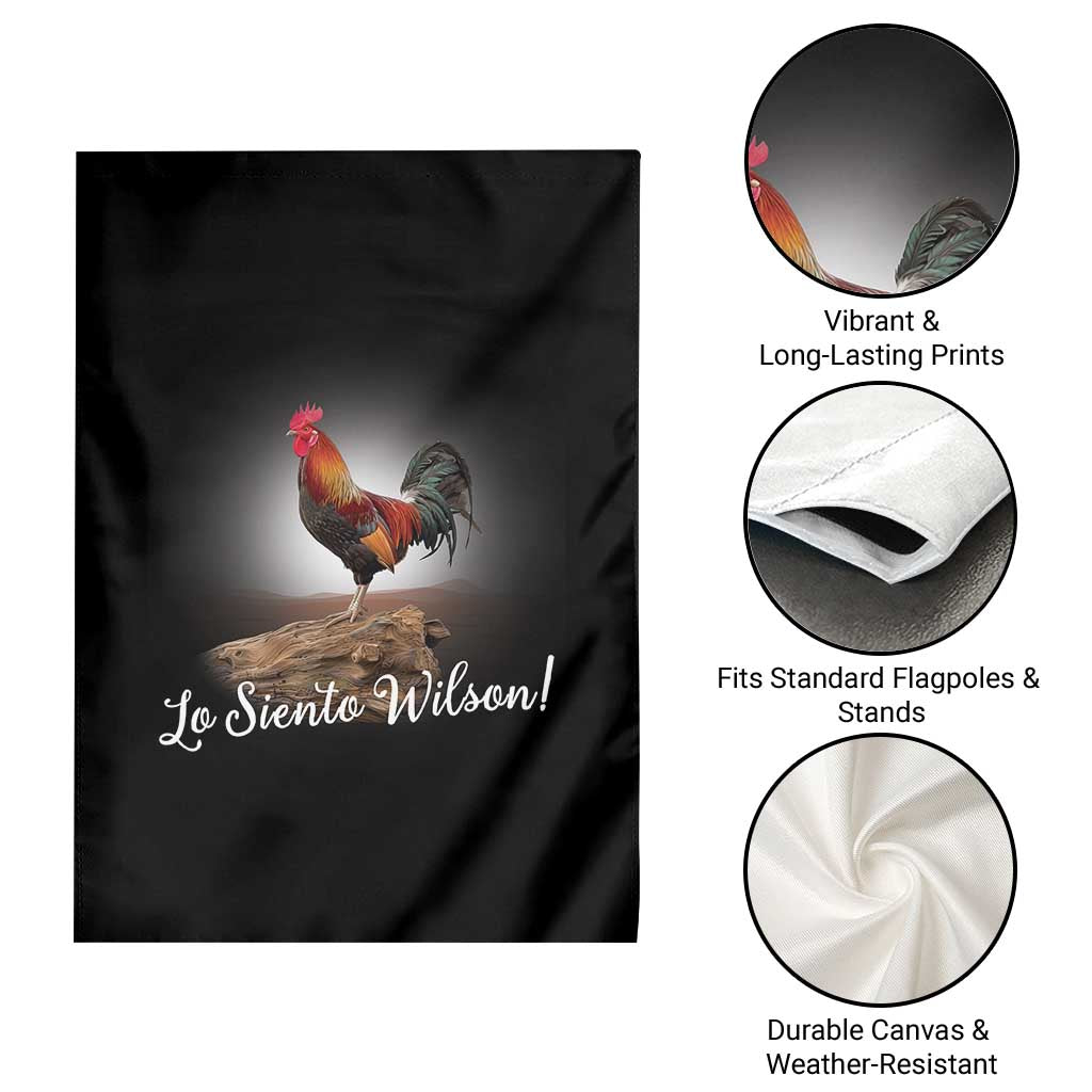 Lo Siento Wilson Funny Chicken Floating Meme Garden Flag Dramatic Rooster Parody Spanish Apology TS02 Print Your Wear
