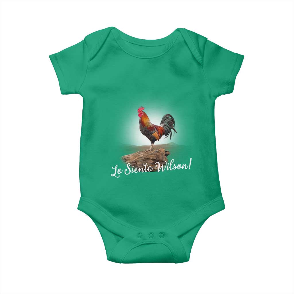 Lo Siento Wilson Funny Chicken Floating Meme Baby Onesie Dramatic Rooster Parody Spanish Apology TS02 Irish Green Print Your Wear