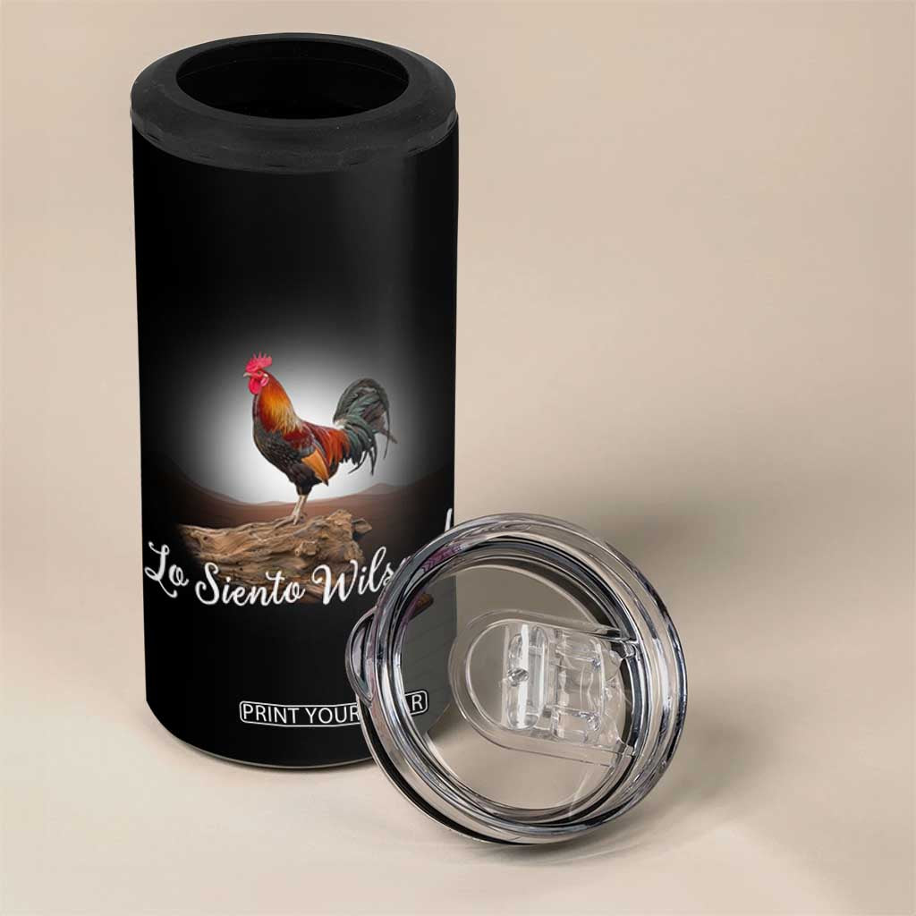 Lo Siento Wilson Funny Chicken Floating Meme 4 in 1 Can Cooler Tumbler Dramatic Rooster Parody Spanish Apology TS02 Print Your Wear