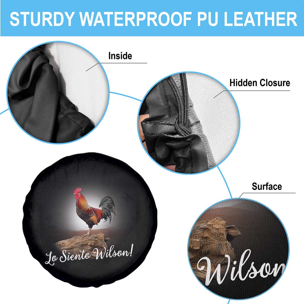 Lo Siento Wilson Funny Chicken Floating Meme Spare Tire Cover Dramatic Rooster Parody Spanish Apology TS02 Print Your Wear