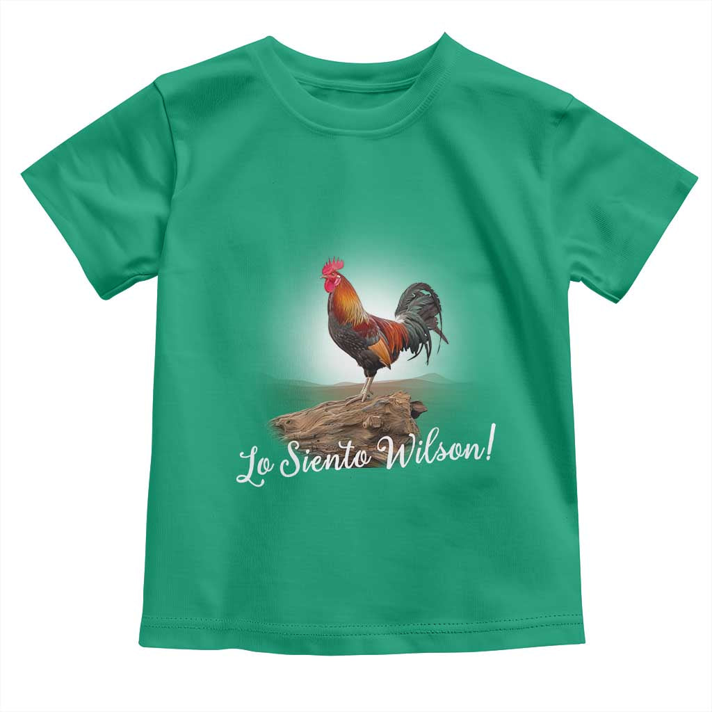 Lo Siento Wilson Funny Chicken Floating Meme Toddler T Shirt Dramatic Rooster Parody Spanish Apology TS02 Irish Green Print Your Wear