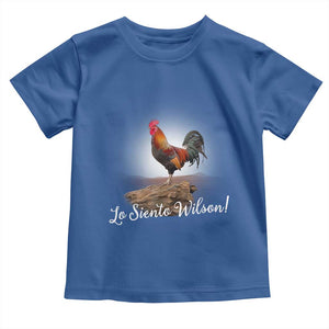 Lo Siento Wilson Funny Chicken Floating Meme Toddler T Shirt Dramatic Rooster Parody Spanish Apology TS02 Royal Blue Print Your Wear