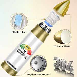Funny Low Cortisol Stress Meter Bullet Tumbler Low Medium High Anxiety Humor TS02 Print Your Wear