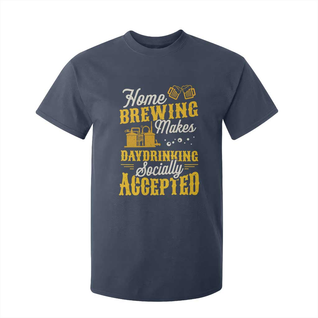 Funny Craft Crew Beer Homebrewers T Shirt For Kid Home Brewing Makes Day Drinking Socially Accepted Brewery Fans TS02 Navy Print Your Wear