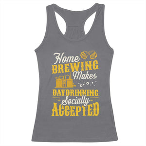 Funny Craft Crew Beer Homebrewers Racerback Tank Top Home Brewing Makes Day Drinking Socially Accepted Brewery Fans TS02 Charcoal Print Your Wear