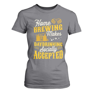 Funny Craft Crew Beer Homebrewers T Shirt For Women Home Brewing Makes Day Drinking Socially Accepted Brewery Fans TS02 Charcoal Print Your Wear
