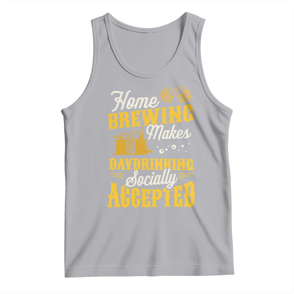 Funny Craft Crew Beer Homebrewers Tank Top Home Brewing Makes Day Drinking Socially Accepted Brewery Fans TS02 Athletic Heather Print Your Wear