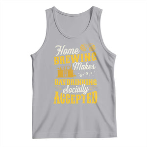 Funny Craft Crew Beer Homebrewers Tank Top Home Brewing Makes Day Drinking Socially Accepted Brewery Fans TS02 Athletic Heather Print Your Wear
