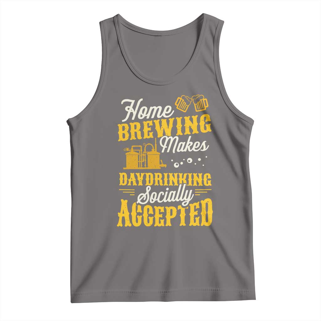 Funny Craft Crew Beer Homebrewers Tank Top Home Brewing Makes Day Drinking Socially Accepted Brewery Fans TS02 Deep Heather Print Your Wear