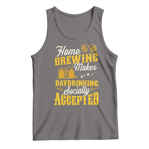 Funny Craft Crew Beer Homebrewers Tank Top Home Brewing Makes Day Drinking Socially Accepted Brewery Fans TS02 Deep Heather Print Your Wear