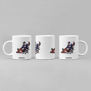 USA Eagle Vs Canada Loon Rivalry Graphic Coffee Mug Funny Sports Fan Ice Hockey Game Day Supporter TS02 Print Your Wear