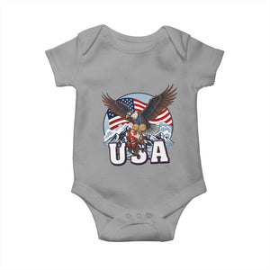 USA 1980 2026 American Eagle vs Canada Loon Baby Onesie Vintage Champs Retro Game Day Hockey Sports Fan TS02 Sport Gray Print Your Wear
