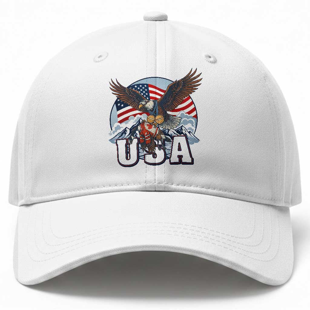 USA 1980 2026 American Eagle vs Canada Loon Baseball Cap Vintage Champs Retro Game Day Hockey Sports Fan TS02 Print Your Wear
