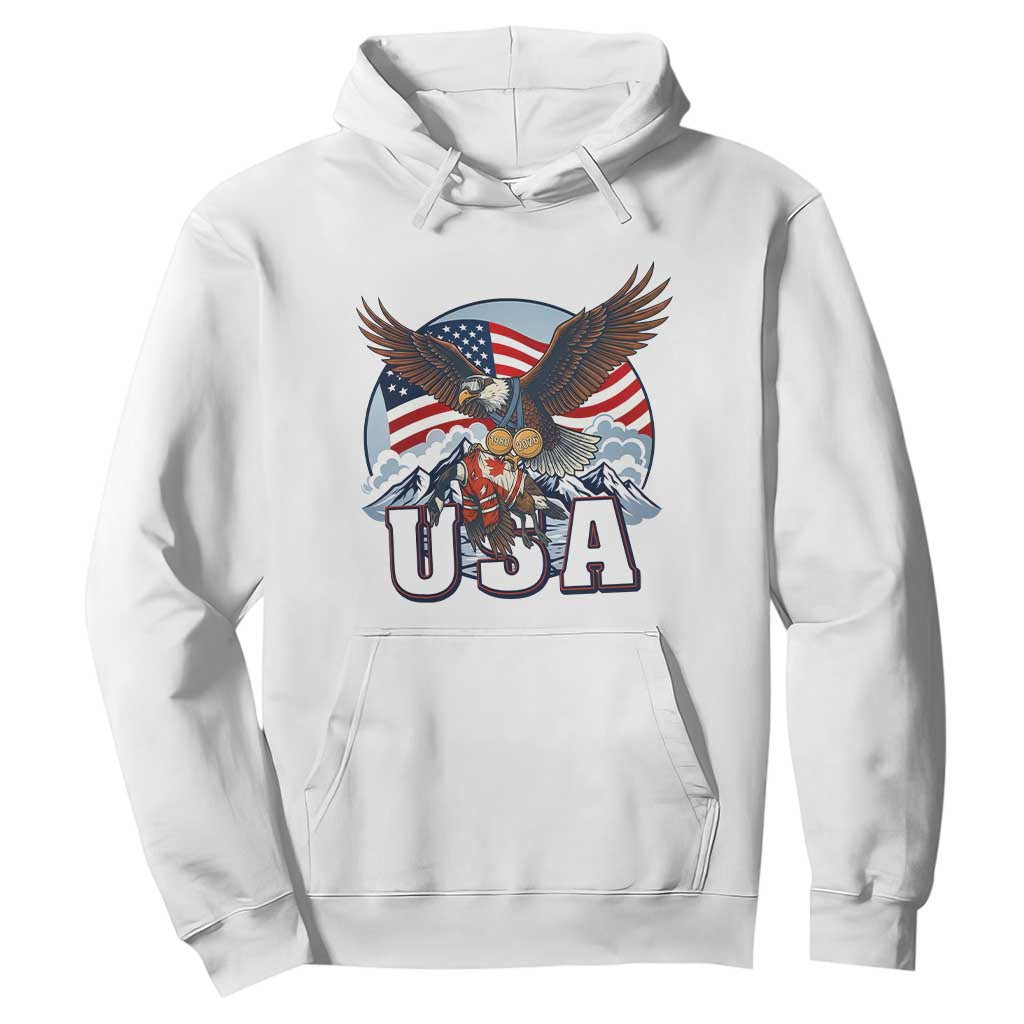USA 1980 2026 American Eagle vs Canada Loon Hoodie Vintage Champs Retro Game Day Hockey Sports Fan TS02 White Print Your Wear