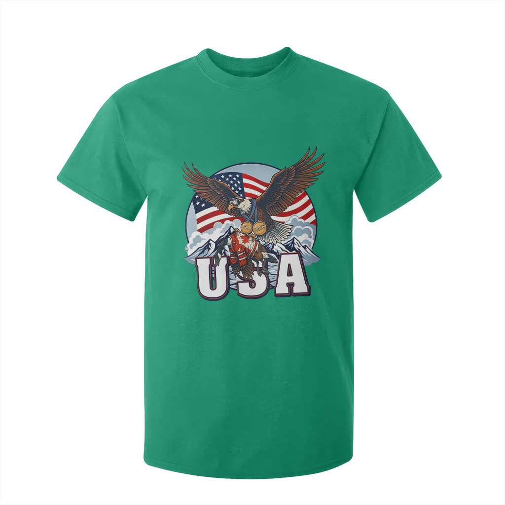 USA 1980 2026 American Eagle vs Canada Loon T Shirt For Kid Vintage Champs Retro Game Day Hockey Sports Fan TS02 Irish Green Print Your Wear