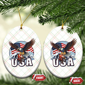 USA 1980 2026 American Eagle vs Canada Loon Ceramic Ornament Vintage Champs Retro Game Day Hockey Sports Fan TS02 Print Your Wear