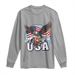USA 1980 2026 American Eagle vs Canada Loon Long Sleeve Shirt Vintage Champs Retro Game Day Hockey Sports Fan TS02 Sport Gray Print Your Wear