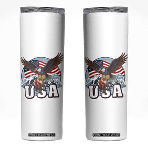 USA 1980 2026 American Eagle vs Canada Loon Skinny Tumbler Vintage Champs Retro Game Day Hockey Sports Fan TS02 White Print Your Wear