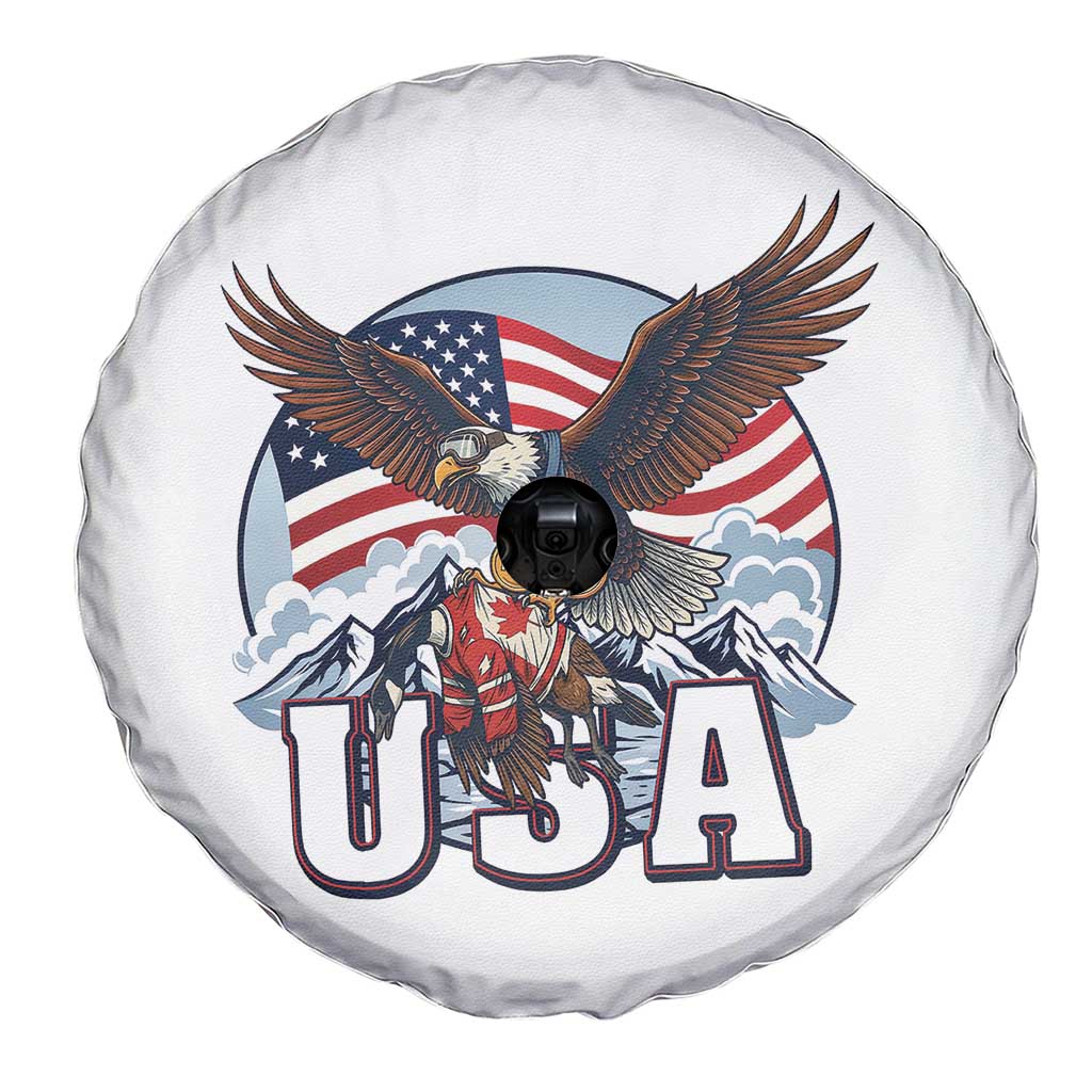 USA 1980 2026 American Eagle vs Canada Loon Spare Tire Cover Vintage Champs Retro Game Day Hockey Sports Fan TS02 Print Your Wear