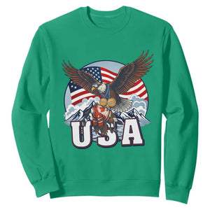USA 1980 2026 American Eagle vs Canada Loon Sweatshirt Vintage Champs Retro Game Day Hockey Sports Fan TS02 Irish Green Print Your Wear
