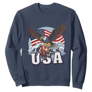 USA 1980 2026 American Eagle vs Canada Loon Sweatshirt Vintage Champs Retro Game Day Hockey Sports Fan TS02 Navy Print Your Wear