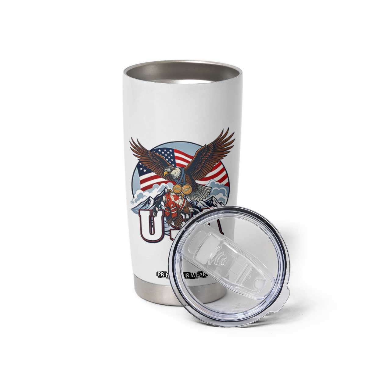 USA 1980 2026 American Eagle vs Canada Loon Tumbler Cup Vintage Champs Retro Game Day Hockey Sports Fan TS02 Print Your Wear